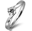 Ribbon Twist Engagement Ring by Diamonds and Rings